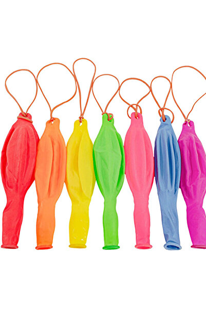 Srctech Helyuma Compatible Bouncy Elastic Balloon Mixed Color String Balloon 12 Inch 5 Pieces