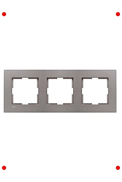 markentegra Anthracite Triple Electrical Socket Frame