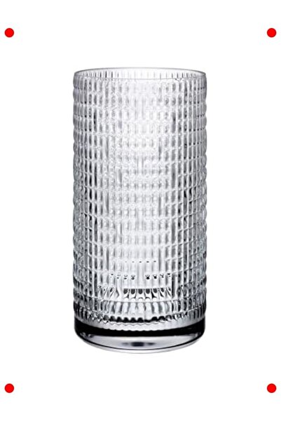 markentegra مزهرية زجاجية مصنوعة يدويًا بنقش الفاوانيا 260 مم