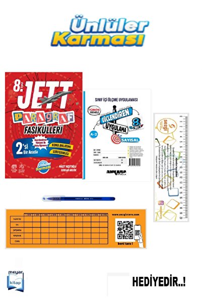 Ünlüler Karması Ünlüler 8.Sınıf LGS Jett Paragraf Fasikülleri...HEDİYELİ