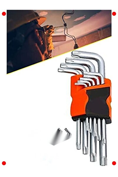 markentegra طقم مفاتيح ألن نجمية الشكل مكون من 9 قطع، 120 مم