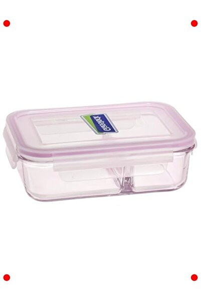 hepsiibirarada Double Compartment Storage Container - 1000 ml - Transparent