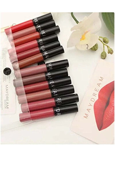 MAYDREAM مجموعة أحمر الشفاه الحصرية المكونة من 12 لونًا بديل سيفورا
