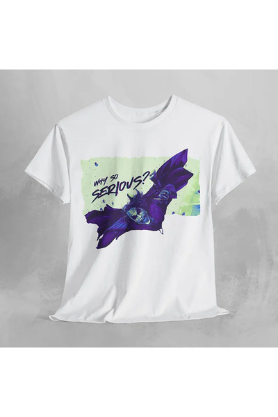 l'eivor Joker - Why so Serious? Printed Cotton T-Shirt