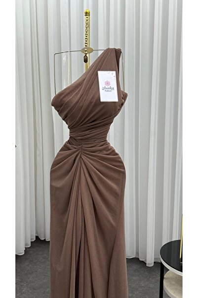 Bailsan فستان طويل بني فاتح