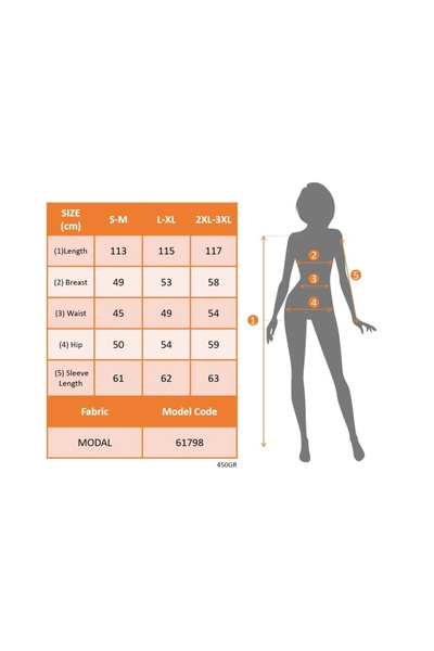 BÜŞRA TEZEL MODA Mdb Women's Long Sleeve V Neck Buttoned Midi Modal Dress