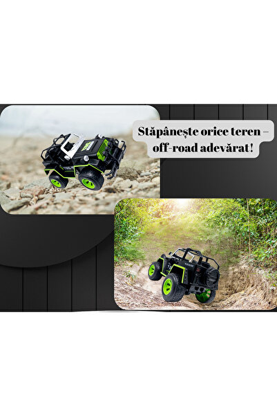 ERGINO OFF-Road car with RC remote control, Headlights, 30 cm, Durable plastic, Batteries included, ERGINO®