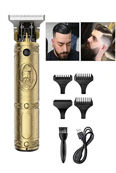 Ceramic 7-Piece Professional Adjustable Blade Clipper Set 700B Gold/Black
