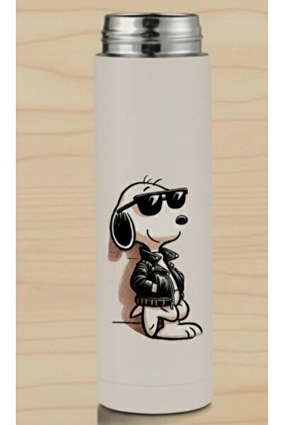 REBRAND Dereceli Steel Digital Led Temperature Display Smart Thermos Printed 450ml