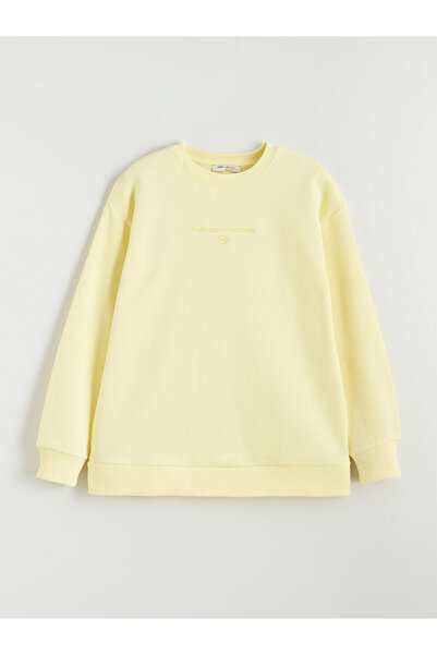 LC Waikiki Swea groasă pentru femei supradimensionat cu broderie tricou