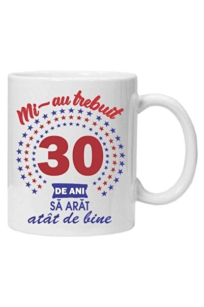 CRD PRINT Personalized mug with text "mi-au trebuit", 30 Years, CRD PRINT, 330 ml, white