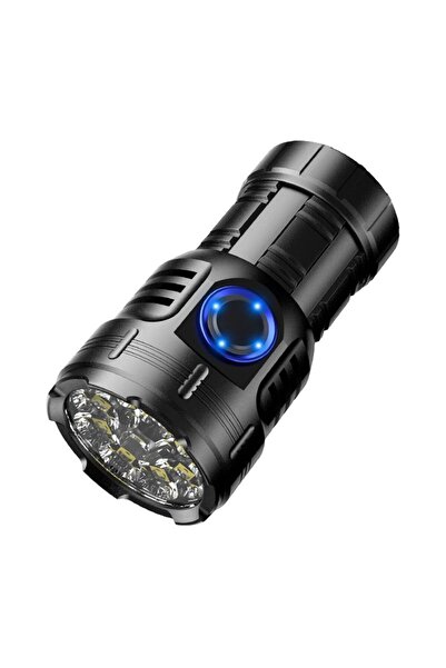 Generic 1000 Lumens Mini Tactical Flashlight 8 LED USB Rechargeable Waterproof Aluminum Torch Camping