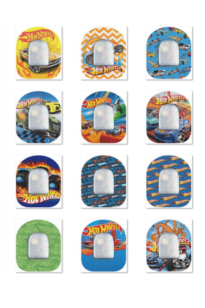 Dia BandTR Speed Cars - Omnipod Koruyucu Bant 12'li Paket