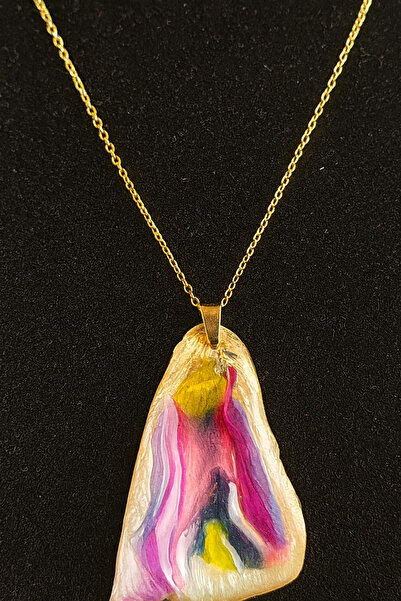 Selin Mode Natural multi-colored rose petal in transparent resin