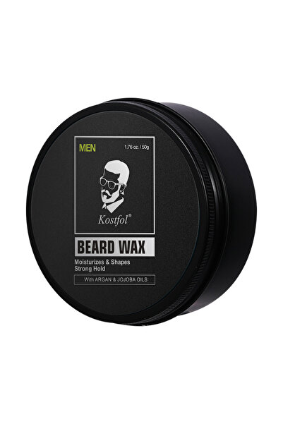 kostfol واكس تثبيت وتشكيل اللحية للرجال – بثبات قوي ومع زيت الأرجان والجوجوبا...