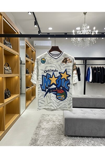 VAIA Men's wide jersey t-shirt with Magic Stars print, classic sportswear, youthful and trendy