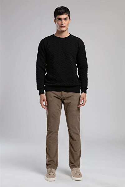 Lee Cooper Jefta men's round neck sweater black