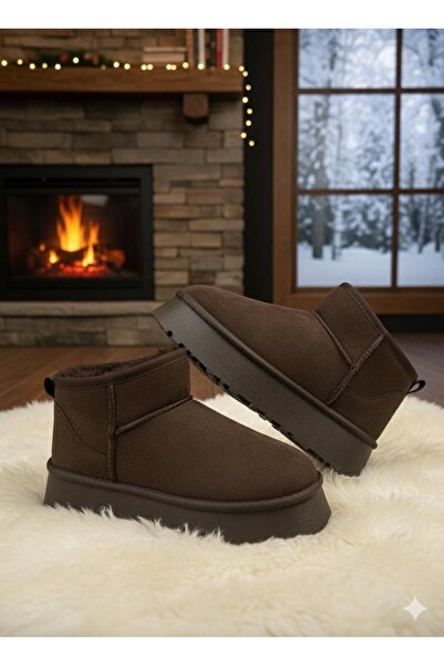 M&R YORGUNER Kar Botu Şık ve Rahat Süet Hafif Taban