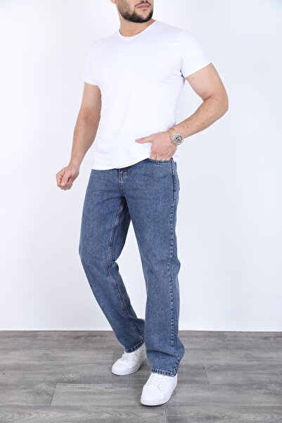 MYRAB DENİM Men's Stone Baggy Jeans Wide Fit Comfortable Casual & Streetwear ...