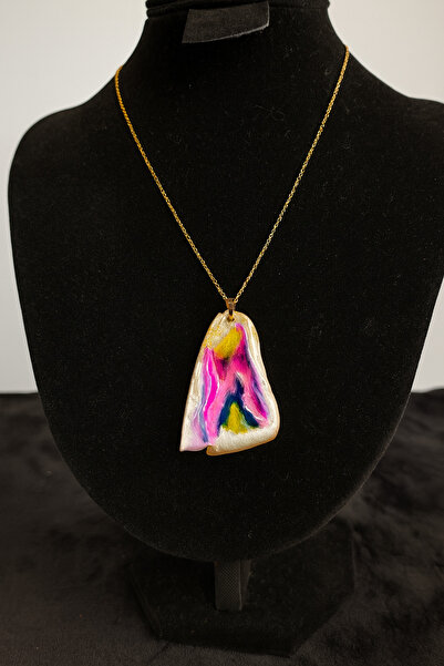 Selin Mode Natural multi-colored rose petal in transparent resin