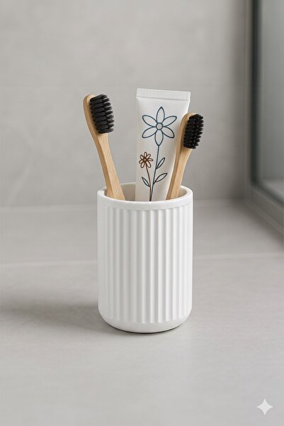 Sas Haus Toothbrush Holder Plastic White 3301