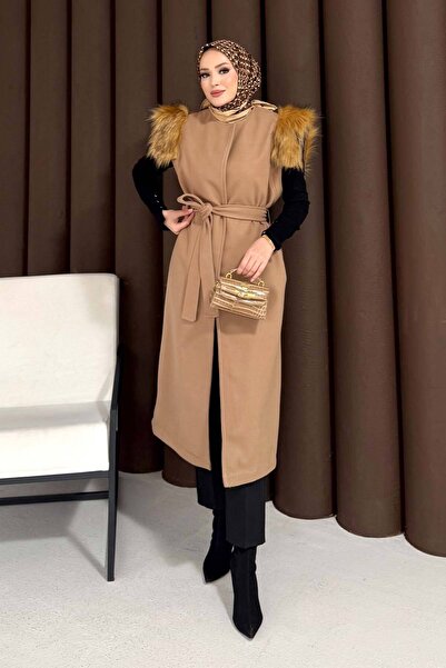 Melike Tatar Fur Cashmere Vest 32-3709