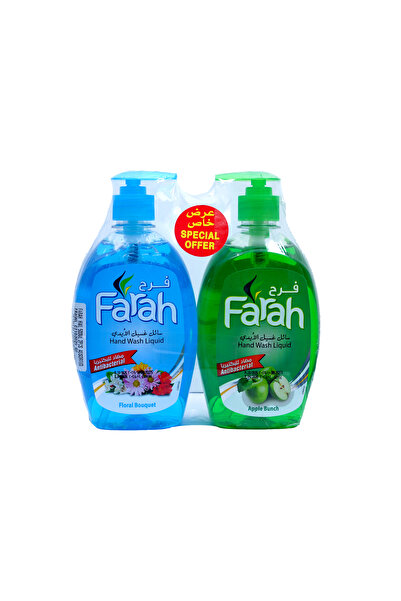 Farah Hand Wash Assorted Scents Gentle Moisturizing for Clean Soft Hands (Pack of 2 × 500 Ml)