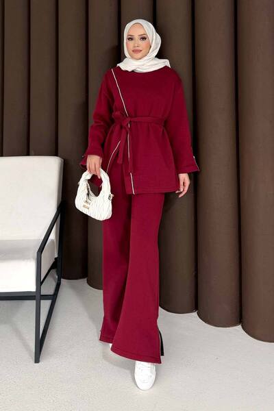 Melike Tatar Zipper Detailed Three Thread Suit 76-5504