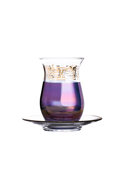 Dimlaj Auroras Glass Tea Set CB/12-Gold