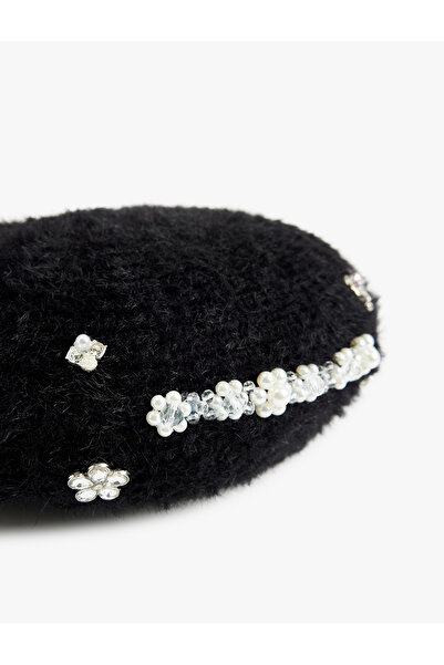 Koton Painter Hat with Floral Detail