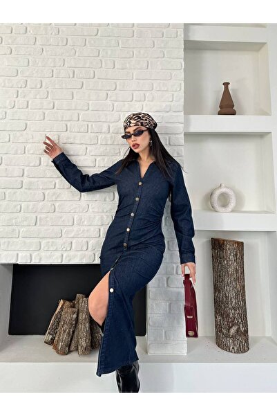 DİMA FASHİON Denim Dress