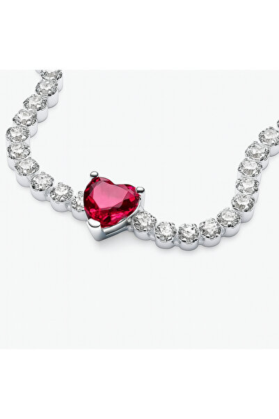 NOVVO Set bijuterii Inel si Bratara Argint 925 Red Heart