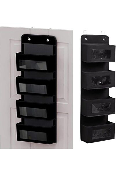 AZONEE Over Door Storage Organiser, 4 Pockets Fabric Foldable Door Hanging St...
