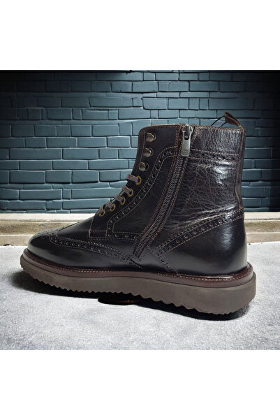 VİVA SHOES 100% Genuine Leather Eva Sole Men's Half Boots