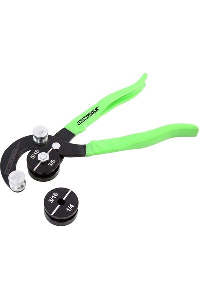 OEMTOOLS كماشة ثني الأنابيب الاحترافية 25440 لخطوط الفرامل 1/4، 3/16، 5/16، 3...