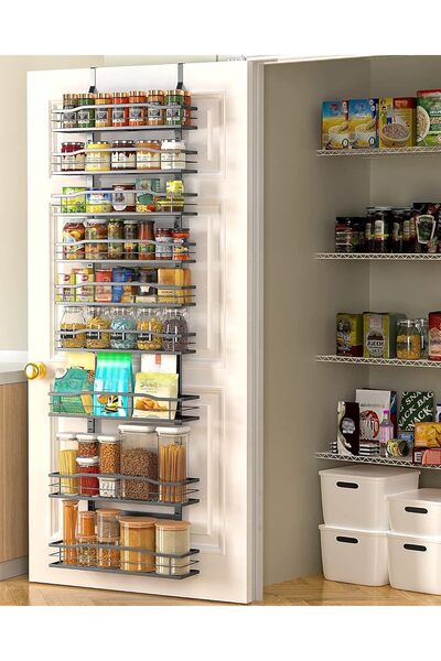 Moforoco منظم مخزن فوق الباب، 9 طبقات - أسود