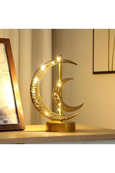 Goodern مصباح مكتب LED على شكل قمر - ضوء ليلي على شكل قمر ونجوم للأطفال، ديكو...