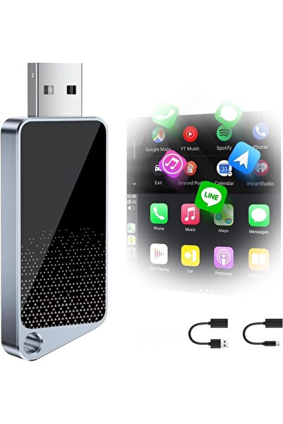 NALACAL محول CarPlay اللاسلكي وAndroid Auto المُحسّن لعام 2024، نظام مزدوج 2 ...