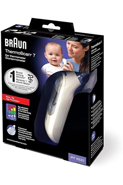 Braun Thermoscan 7 IRT6520 Thermometer (European Version), Clear
