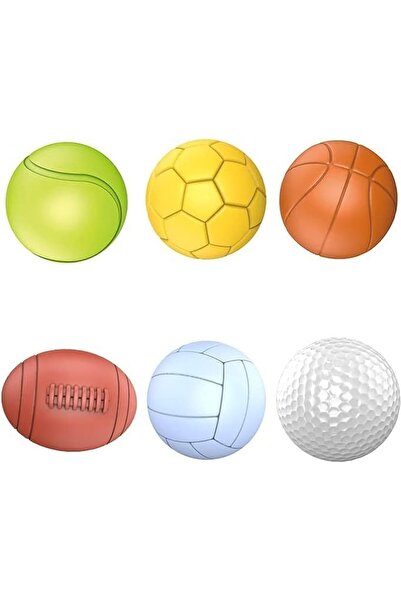 Generic Nalakal Montessori 6-Piece Small Soft Sports Foam Balls Set for Babies (3–12+ months)