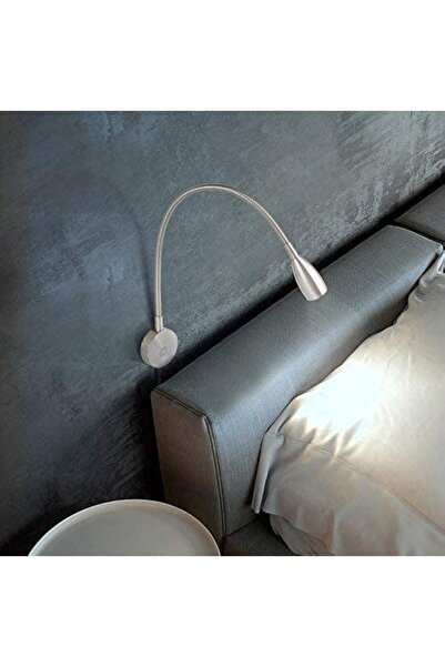MAKINGTEC مصباح قراءة LED للحائط مرن على شكل عنق الإوزة بجانب السرير (أبيض دافئ)