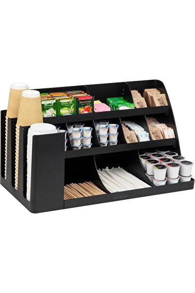 Mind Reader Cup and Condiment Station, Countertop Organizer, 24"L x 11.5"W x ...