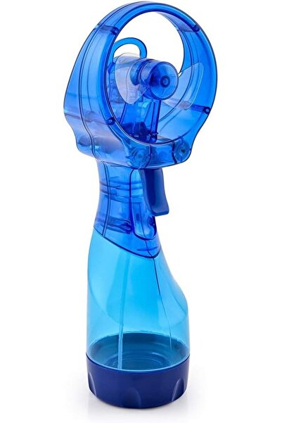 AZONEE Deluxe Handheld Battery-Powered Water Misting Fan - Dark Blue