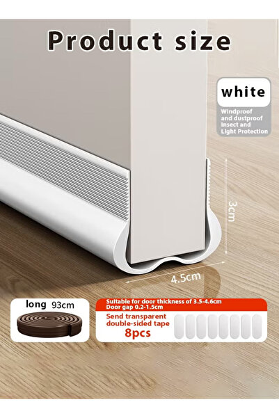 Generic Door gap windproof strip, door seal strip, noise-reducing seal strip, 93 cm door bottom rubber