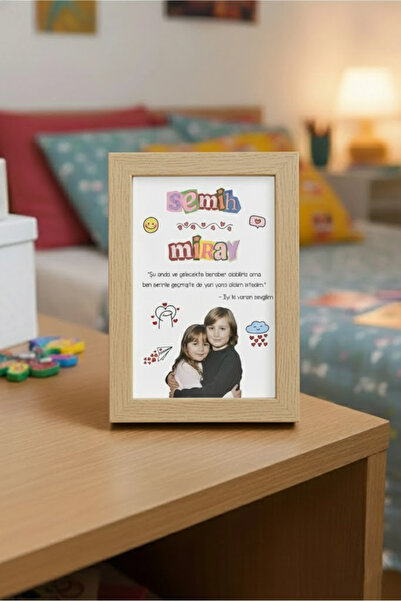 Sürpriz Vakti Kişiye Özel Çocukluk Fotoğraflı Poster | İsim, Mesaj ve Fotoğrafla Unutulmaz Hediye Tasarımı