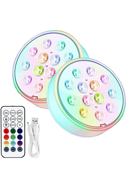 NALACAL مصابيح LED قابلة لإعادة الشحن لحمام السباحة، 16 لونًا، IP68، جهاز تحك...