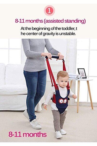 Generic Portable Baby Walking Harness (Handheld) - Walking Aid for 6-27 Months (Portalov)
