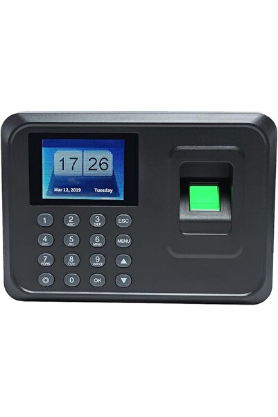 EACAM جهاز حضور وانصراف ببصمة الإصبع وكلمة المرور (شاشة TFT LCD مقاس 2.4 بوصة)