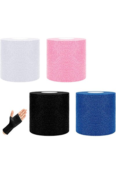 KASTWAVE Pre Wrap Sports Tape - 4 Rolls Foam Underwrap Athletic Tape, Breatha...