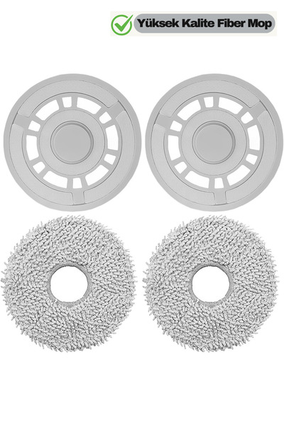 RotRever Σετ αντικατάστασης σφουγγαρίστρας συμβατό με Xiaomi S10 Plus / X10 P...